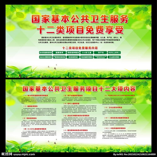 守护全民健康，助力儿童成长 国家基本公共卫生服务与招生辅助服务展板图解